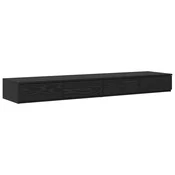 Ladice za krevet s ladicama Crni hrast 140 x 36,5 x 16,5 cm