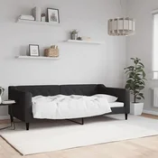 Dnevni krevet crni 90 x 190 cm od tkanine