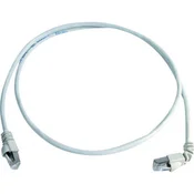 Telegärtner RJ45 omrežni priključni kabel CAT 6A S/FTP 1 m bele barve z zaščito pred gorenjem, brez halogena Telegärtner