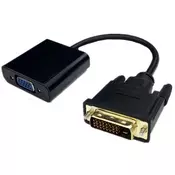 E-GREEN Adapter DVI-D (M) - VGA (F) crni