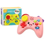 Interaktivni joystick za dojenčke z zvočnimi in svetlobnimi učinki - roza