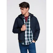 Ombre Mens lightweight jacket with hood and mesh lining