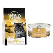 Wild Freedom suha mačja hrana 6,5 kg + WF Instinctive mokra mačja hrana 6 x 70 g po posebni ceni! - Adult Golden Valley Sterilised zajec - recept brez žit 6,5 kg + Instinctive Wide Praries - piščanec 6 x 70 g