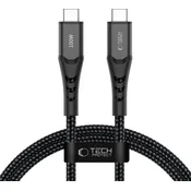 Kabel Tech-Protect UB11T Ultraboost USB-C PD 100W/QC3.0, 1 m - crni