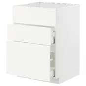 METOD / MAXIMERA Pod.el.za gr.plocu/ug.asp.s fiokom, bela/Vallstena bela, 60x60 cm