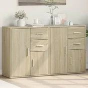 Vidaxl Komoda 2 kosa sonoma hrast 60x31x70 cm inženirski les