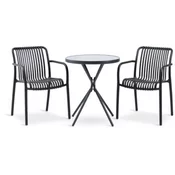 RADSTRUP O60 sto + 2 NABBEN stolice crna