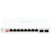 ASUS QG-U1080, 8-portno 2.5G in 2-portno 10G SFP+ stikalo, Plug and Play, enostavna namestitev - 90IG0A00-MO3B00