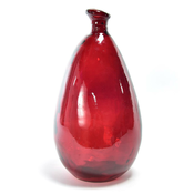 MHOME Vaza 16xh30cm/rdeča/steklo