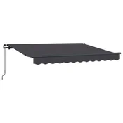 Vidaxl Retraktilna tenda Antracit 250 x 200 cm blago