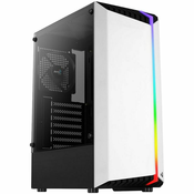 Aerocool Bionic v1 Midi-Tower, RGB, Tempered Glass - schwarz/weiß ACCM-PV34013.21