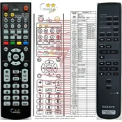 General SONY RM-J910, RM-J920 - daljinski upravljalnik podvojen