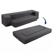 Zložljiva postelja 2v1 Dormeo temno siva  CHARCOAL/G