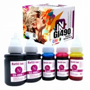Inkdigo tusz GI490XL kompatybilny z Canon Pixma G1400 G2411 G3411 G1411 Certyfikat TÜV