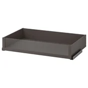 KOMPLEMENT Fioka sa staklenim frontom, tamnosiva, 100x58 cm
