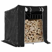 shumee vidaXL Stojalo za drva z jekleno žico 100,5 x 80,5 x 110,5 cm