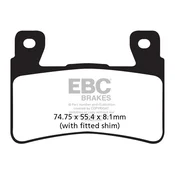Klocki hamulcowe EBC FA265HH wzmacniane (kpl. na 1 tarcze)