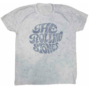 The Rolling Stones Majica 70s Logo Unisex Dip-Dye on White 2XL