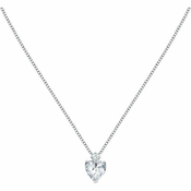 Morellato Romantična srebrna ogrlica s srcem Tesori SAIW158