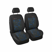 Univerzalne 1+1 avtoprevleke za sprednje sedeže sivo- modre narejene v EU