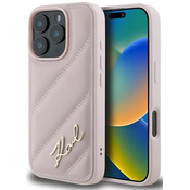 Karl Lagerfeld KLHCP16XPQDSMGP iPhone 16 Pro Max 6.9 pink hardcase Quilted Signature (KLHCP16XPQDSMGP)
