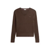 TOMMY HILFIGER Pulover čokolada