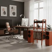 Hanah Home stalak za gramofon CPT4848-50, 50 cm, crveni