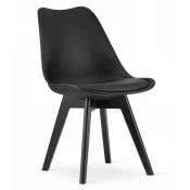 ModernHome Set od 4 trpezarijske stolice, Crni