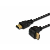 SAVIO savio kabel hdmi v2.0 kotni 4k ofc črn, zlate konice, ethernet/3d 1,5 m cl-108