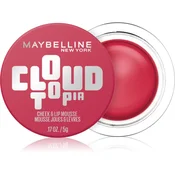 MAYBELLINE NEW YORK CloudTopia mat kremasto rdečilo za ustnice in lica odtenek 02 Ethernal Rouge 5 g