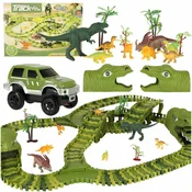 Northix Dirkališče dinozavri avtomobili 240 elementov