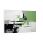 Canvas Slika na platnu Dinamicno zelenilo 2, Sa ramom, 90 x 60 cm, Beli