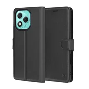 Techsuit Leather Folio preklopna torbica za Honor 400 Lite – črna