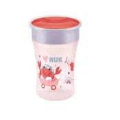 Nuk Caša za bebe Kraba, 230ml, Roze