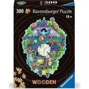 Ravensburger Lesena obrisna sestavljanka Ura s kukavico 300 kosov