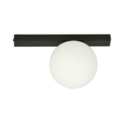 EMIBIG LIGHTING Stropna svetilka Fit, črna/opal, enogorka - Dnevna soba / jedilnica - Sodobni - črn, opal - Kovina