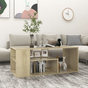 Stolic za kavu boja hrasta 100 x 50 x 40 cm konstruirano drvo