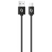 Aligator Podatkovni kabel POWER 3A, USB-C 1m črn