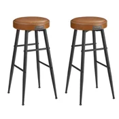 shumee Rjav stolček za kuhinjo, bar, sobo, moderno pohištvo 33x33x76
