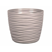Pokrov za cvetlični lonček SAHARA PETIT plastika mat d17x14cm