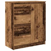 Vidaxl Komoda s predali starinski les 71x35x84 cm inženirski les