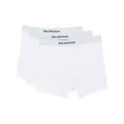 Balenciaga - pack of three branded boxers set - men - White