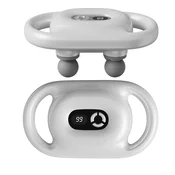 INF Prenosna masažna pištola — 4 glave, ščetkani motor USB polnjenje White, (5000283022)