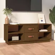 TV ormaric smeda boja meda 100 x 34 x 40 cm od masivne borovine
