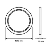 Optonica LED plafonjera 30W 3CCT 3000lm IP65 črna