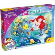Ariel mala morska deklica 2 v 1, 250-delni puzzle in pobarvanka, 50x35 cm – Lisciani