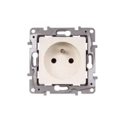LEGRAND NILOE Enojna vtičnica z/brez 16A IP20 z roletami, kremna 664636