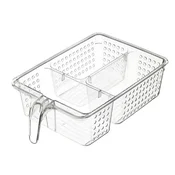 3-compartment tray for refrigerator, plastic - Kitchen Craft
