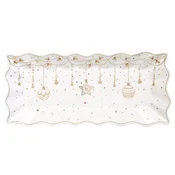 Serving platter, 40 x 18 cm, porcelain, CHRISTMAS LIGHTS - Nuova R2S