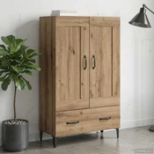 vidaXL Visok predalnik Artisan hrast 70 x 31 x 115 cm Inženirski les